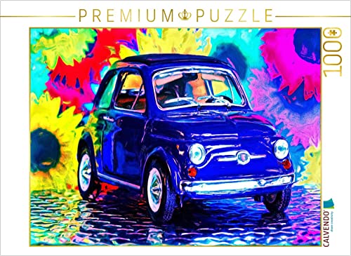 CALVENDO Puzzle Knuffig, Aber für große Menschen zu eng: der italienische FIAT 500 1000 Teile Puzzle quer | 1000 Teile Lege-Größe 64 x 48 cm Foto-Puzzle für glückliche Stunden CALVENDO Puzzle Knuffig, Aber für große Menschen zu eng: der italienische FIAT 500 1000 Teile Puzzle quer | 1000 Teile Lege-Größe 64 x 48 cm Foto-Puzzle für glückliche Stunden von CALVENDO