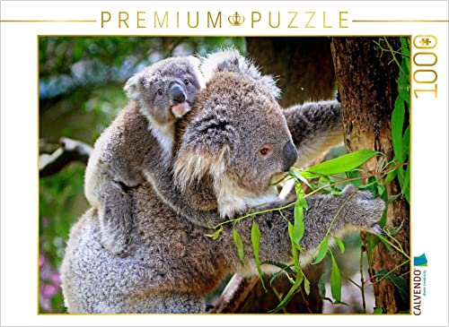 CALVENDO Puzzle Koalabär mit Baby 1000 Teile Lege-Größe 64 x 48 cm Foto-Puzzle Bild von Renate Bleicher von CALVENDO
