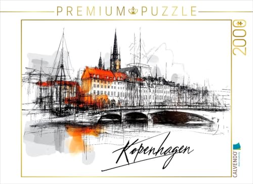CALVENDO Puzzle Kopenhagen | 2000 Teile Lege-Größe 90 x 67 cm Foto-Puzzle für glückliche Stunden von CALVENDO