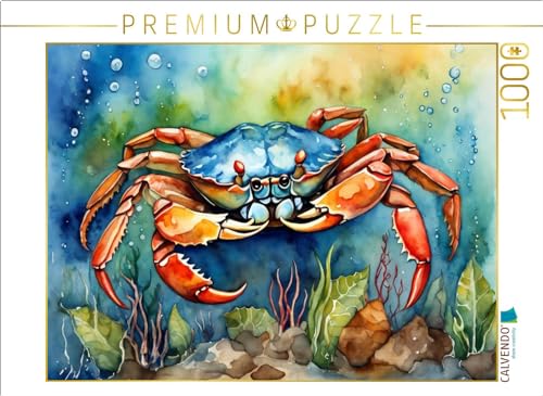 CALVENDO Puzzle Krabbe in der geheimnisvollen Unterwasserwelt | 1000 Teile Lege-Größe 64 x 48 cm Foto-Puzzle für glückliche Stunden von CALVENDO