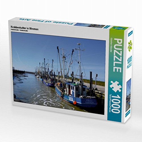 CALVENDO Puzzle Krabbenkutter in Wremen 1000 Teile Lege-Größe 64 x 48 cm Foto-Puzzle Bild von Günther Klünder von CALVENDO