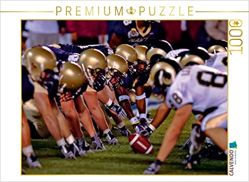 CALVENDO Puzzle Kraft und Taktik - American Football 1000 Teile Puzzle quer | 1000 Teile Lege-Größe 64 x 48 cm Foto-Puzzle für glückliche Stunden von CALVENDO