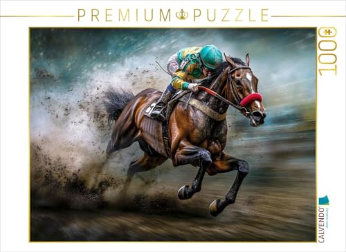 CALVENDO Puzzle Kraftvoll und dynamisch über die Rennbahn | 1000 Teile Lege-Größe 64 x 48 cm Foto-Puzzle für glückliche Stunden CALVENDO Puzzle Kraftvoll und dynamisch über die Rennbahn | 1000 Teile Lege-Größe 64 x 48 cm Foto-Puzzle für glückliche Stunden von CALVENDO