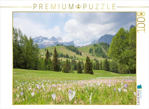 CALVENDO Puzzle Krokuswiese am Piz Sorega | 1000 Teile Lege-Größe 64 x 48 cm Foto-Puzzle für glückliche Stunden CALVENDO Puzzle Krokuswiese am Piz Sorega | 1000 Teile Lege-Größe 64 x 48 cm Foto-Puzzle für glückliche Stunden von CALVENDO
