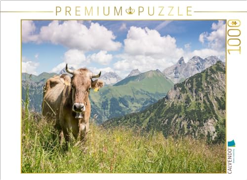CALVENDO Puzzle Kuh am Fellhorn | 1000 Teile Lege-Größe 64 x 48 cm Foto-Puzzle für glückliche Stunden von CALVENDO
