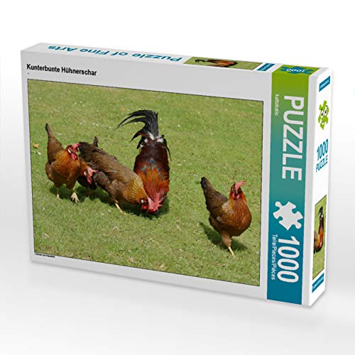 CALVENDO Puzzle Kunterbunte Hühnerschar 1000 Teile Puzzle quer | 1000 Teile Lege-Größe 64 x 48 cm Foto-Puzzle für glückliche Stunden CALVENDO Puzzle Kunterbunte Hühnerschar 1000 Teile Puzzle quer | 1000 Teile Lege-Größe 64 x 48 cm Foto-Puzzle für glückliche Stunden von CALVENDO