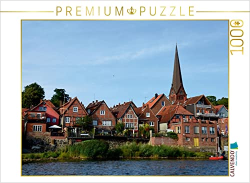 CALVENDO Puzzle Lauenburg von der Elbe aus 1000 Teile Puzzle quer | 1000 Teile Lege-Größe 64 x 48 cm Foto-Puzzle für glückliche Stunden von CALVENDO