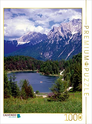 CALVENDO Puzzle Lautersee am Karwendelgebirge 1000 Teile Puzzle hoch | 1000 Teile Lege-Größe 48 x 64 cm Foto-Puzzle für glückliche Stunden von CALVENDO