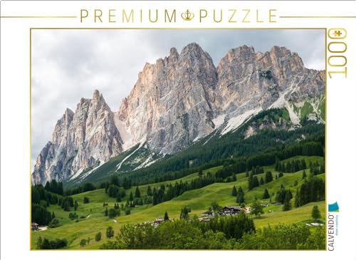 CALVENDO Puzzle Le Tofane Berg, Dolomiten Panorama aus dem Cortina | Lege-Größe cm Foto-Puzzle für glückliche Stunden von CALVENDO