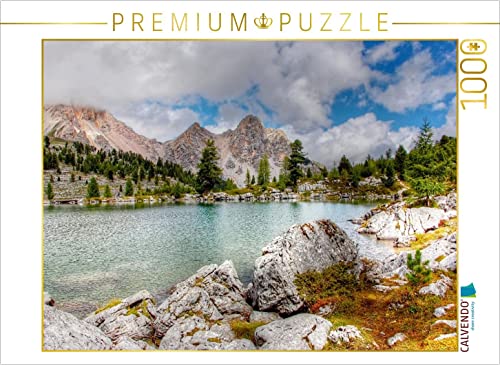 CALVENDO Puzzle Lech le Vert - Fanes Alpe - Alta Badia 1000 Teile Puzzle quer | 1000 Teile Lege-Größe 64 x 48 cm Foto-Puzzle für glückliche Stunden von CALVENDO