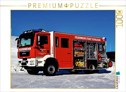 CALVENDO Puzzle Lentner Hilfeleistungslöschgruppenfahrzeug HLF 20 / Freiwillige Feuerwehr Schalkau 1000 Teile Lege-Größe 64 x 48 cm Foto-Puzzle Bild von M. Heinz von CALVENDO