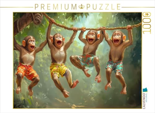 CALVENDO Puzzle Les animaux veulent s'amuser | 1000 Teile Lege-Größe 64 x 48 cm Foto-Puzzle für glückliche Stunden von CALVENDO