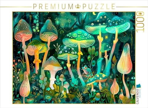 CALVENDO Puzzle Leuchten der Pilze mit Frosch | 1000 Teile Lege-Größe 64 x 48 cm Foto-Puzzle für glückliche Stunden CALVENDO Puzzle Leuchten der Pilze mit Frosch | 1000 Teile Lege-Größe 64 x 48 cm Foto-Puzzle für glückliche Stunden von CALVENDO