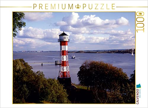 CALVENDO Puzzle Leuchtturm Wittenbergen, Elbe 1000 Teile Lege-Größe 64 x 48 cm Foto-Puzzle Bild von Lothar Reupert von CALVENDO