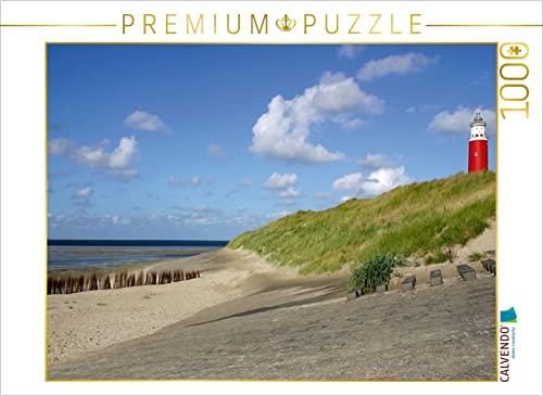 CALVENDO Puzzle Leuchtturm bei de Kocksdorp 1000 Teile Puzzle quer | 1000 Teile Lege-Größe 64 x 48 cm Foto-Puzzle für glückliche Stunden von CALVENDO