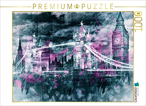 CALVENDO Puzzle London Collage 1000 Teile Puzzle quer | 1000 Teile Lege-Größe 64 x 48 cm Foto-Puzzle für glückliche Stunden von CALVENDO