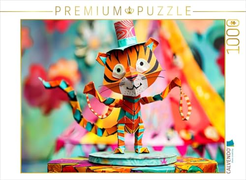 CALVENDO Puzzle Lustiger Tiger aus Origami-Papier im Zirkus | 1000 Teile Lege-Größe 64 x 48 cm Foto-Puzzle für glückliche Stunden CALVENDO Puzzle Lustiger Tiger aus Origami-Papier im Zirkus | 1000 Teile Lege-Größe 64 x 48 cm Foto-Puzzle für glückliche Stunden von CALVENDO