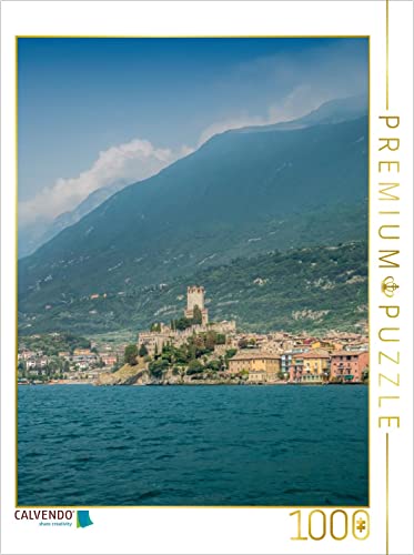 CALVENDO Puzzle MALCESINE Skaligerkastell und Altstadt 1000 Teile Puzzle hoch | 1000 Teile Lege-Größe 48 x 64 cm Foto-Puzzle für glückliche Stunden von CALVENDO