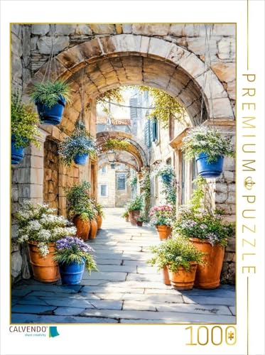 CALVENDO Puzzle Märchenhafte Bogengasse in Split | 1000 Teile Lege-Größe 48 x 64 cm Foto-Puzzle für glückliche Stunden von CALVENDO