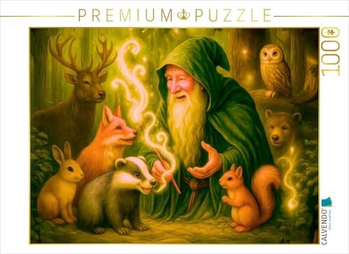CALVENDO Puzzle Magier im Einklang mit den Tieren des Waldes | 1000 Teile Lege-Größe 64 x 48 cm Foto-Puzzle für glückliche Stunden CALVENDO Puzzle Magier im Einklang mit den Tieren des Waldes | 1000 Teile Lege-Größe 64 x 48 cm Foto-Puzzle für glückliche Stunden von CALVENDO