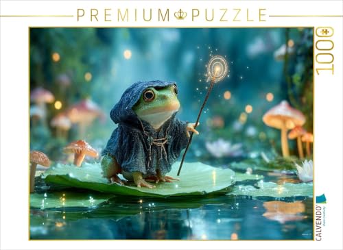 CALVENDO Puzzle Magischer Frosch mit Zauberstab auf dem Seeblatt | 1000 Teile Lege-Größe 64 x 48 cm Foto-Puzzle für glückliche Stunden CALVENDO Puzzle Magischer Frosch mit Zauberstab auf dem Seeblatt | 1000 Teile Lege-Größe 64 x 48 cm Foto-Puzzle für glückliche Stunden von CALVENDO