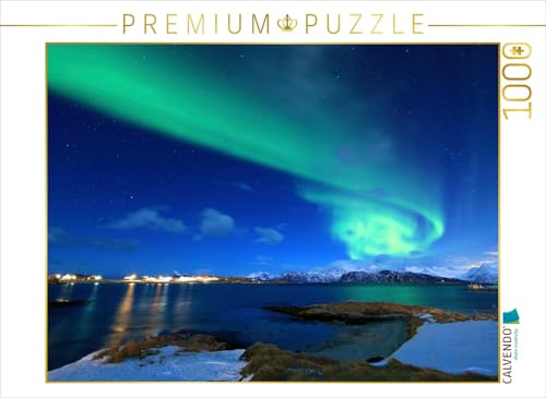 CALVENDO Puzzle Magisches Nordlicht 1000 Teile Puzzle quer | Lege-Größe cm Foto-Puzzle für glückliche Stunden von CALVENDO