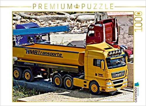 CALVENDO Puzzle Man LKW gelb 1000 Teile Lege-Größe 64 x 48 cm Foto-Puzzle Bild von Günther Geiger von CALVENDO