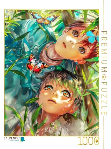 CALVENDO Puzzle Manga Enfants et Amour des animaux | 1000 Teile Lege-Größe 48 x 64 cm Foto-Puzzle für glückliche Stunden von CALVENDO