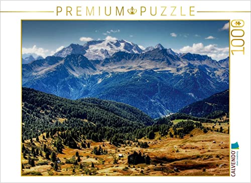 CALVENDO Puzzle Marmolada von der Pralongia Alpe - Alta Badia 1000 Teile Puzzle quer | Lege-Größe cm Foto-Puzzle für glückliche Stunden von CALVENDO