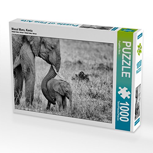CALVENDO Puzzle Masai Mara, Kenia 1000 Teile Puzzle quer | Lege-Größe cm Foto-Puzzle für glückliche Stunden von CALVENDO