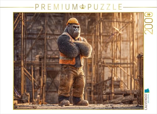 CALVENDO Puzzle Max, der Bauarbeiter | 2000 Teile Lege-Größe 90 x 67 cm Foto-Puzzle für glückliche Stunden von CALVENDO