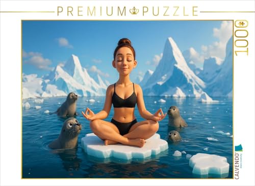 CALVENDO Puzzle Meditation ins Kälteland - Frau meditiert auf Eisscholle | 1000 Teile Lege-Größe 64 x 48 cm Foto-Puzzle für glückliche Stunden CALVENDO Puzzle Meditation ins Kälteland - Frau meditiert auf Eisscholle | 1000 Teile Lege-Größe 64 x 48 cm Foto-Puzzle für glückliche Stunden von CALVENDO