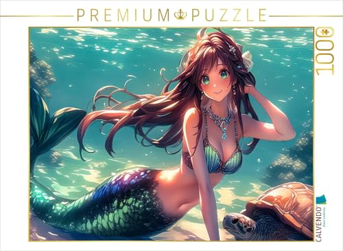 CALVENDO Puzzle Meerjungfrau mit Einer Schildkröte | 1000 Teile Lege-Größe 64 x 48 cm Foto-Puzzle für glückliche Stunden CALVENDO Puzzle Meerjungfrau mit Einer Schildkröte | 1000 Teile Lege-Größe 64 x 48 cm Foto-Puzzle für glückliche Stunden von CALVENDO