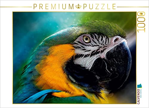 CALVENDO Puzzle Mein bunter Papagei 1000 Teile Puzzle quer | 1000 Teile Lege-Größe 64 x 48 cm Foto-Puzzle für glückliche Stunden von CALVENDO