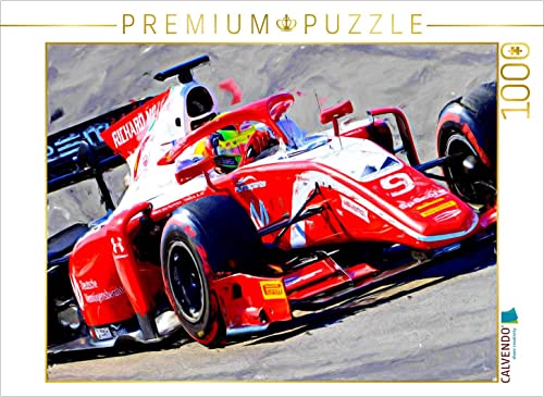 CALVENDO Puzzle Mick Schumacher, der Sohn der Legende Michael Schumacher, startete in der Formel 2. 1000 Teile Lege-Größe 64 x 48 cm Foto-Puzzle Bild von DeVerviers von CALVENDO