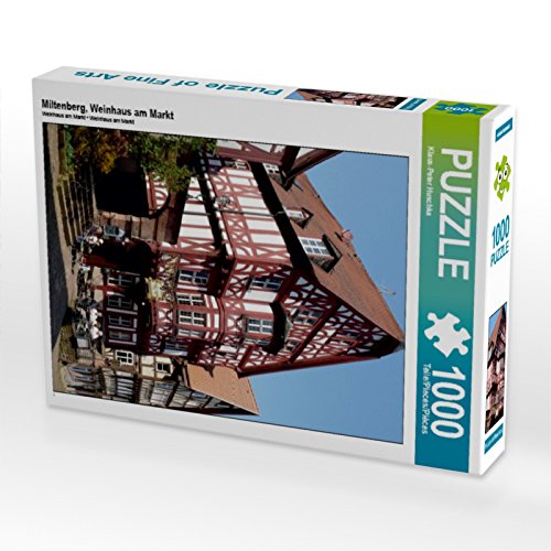CALVENDO Puzzle Miltenberg, Weinhaus am Markt 1000 Teile Puzzle hoch | Lege-Größe cm Foto-Puzzle für glückliche Stunden von CALVENDO