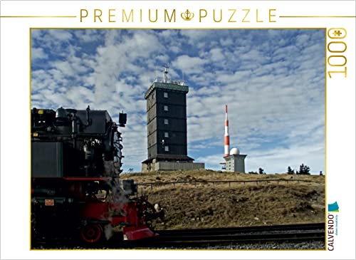 CALVENDO Puzzle Mit Dampf auf den Brocken im Harz 1000 Teile Puzzle quer | 1000 Teile Lege-Größe 64 x 48 cm Foto-Puzzle für glückliche Stunden von CALVENDO
