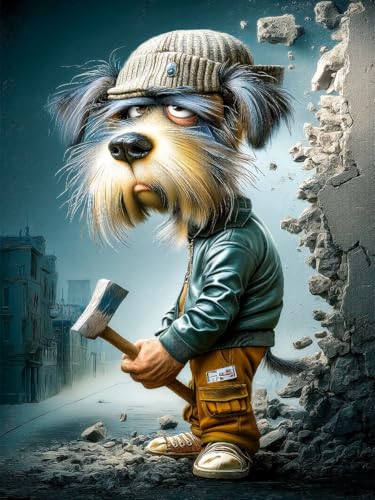 CALVENDO Puzzle Mit meiner Muskelkraft Bin ich der ideale Baumeister | 1000 Teile Lege-Größe 48 x 64 cm Foto-Puzzle für glückliche Stunden von CALVENDO