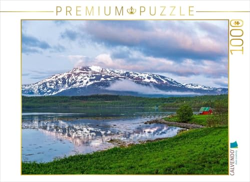 CALVENDO Puzzle Mitternachtslicht auf Senja | 1000 Teile Lege-Größe 64 x 48 cm Foto-Puzzle für glückliche Stunden von CALVENDO