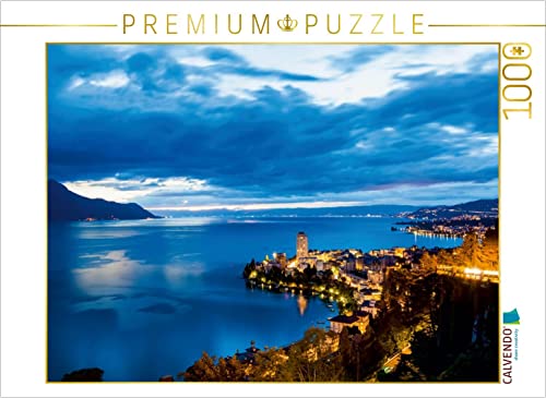 CALVENDO Puzzle Montreux am Genfer See 1000 Teile Puzzle quer | 1000 Teile Lege-Größe 64 x 48 cm Foto-Puzzle für glückliche Stunden von CALVENDO