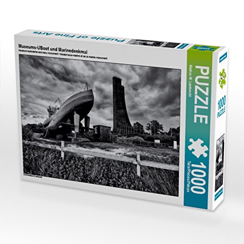 CALVENDO Puzzle Museums-UBoot und Marinedenkmal 1000 Teile Puzzle quer | 1000 Teile Lege-Größe 64 x 48 cm Foto-Puzzle für glückliche Stunden von CALVENDO