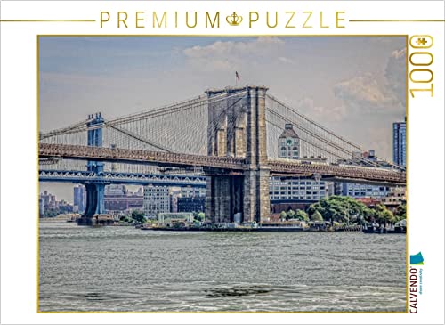 CALVENDO Puzzle New York Brooklyn Bridge 1000 Teile Puzzle quer | 1000 Teile Lege-Größe 64 x 48 cm Foto-Puzzle für glückliche Stunden von CALVENDO