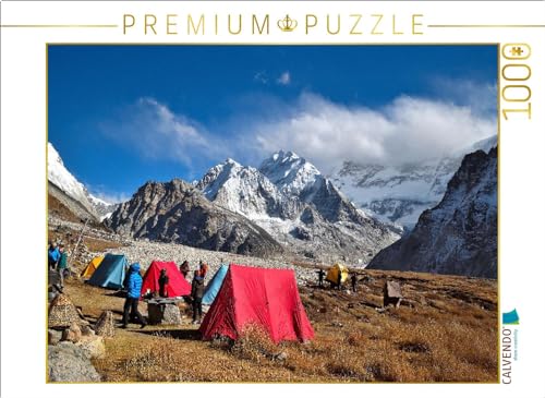 CALVENDO Puzzle Nördliches Basecamp Kangchendzönga | 1000 Teile Lege-Größe 64 x 48 cm Foto-Puzzle für glückliche Stunden von CALVENDO