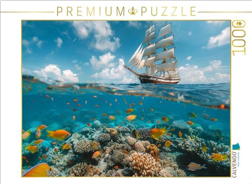CALVENDO Puzzle Oben und unten - Segelschiff und Korallen mit Fischen | 1000 Teile Lege-Größe 64 x 48 cm Foto-Puzzle für glückliche Stunden CALVENDO Puzzle Oben und unten - Segelschiff und Korallen mit Fischen | 1000 Teile Lege-Größe 64 x 48 cm Foto-Puzzle für glückliche Stunden von CALVENDO