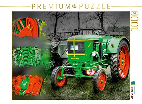 CALVENDO Puzzle Oldtimer Traktor Deutz 1000 Teile Puzzle quer | Lege-Größe cm Foto-Puzzle für glückliche Stunden von CALVENDO
