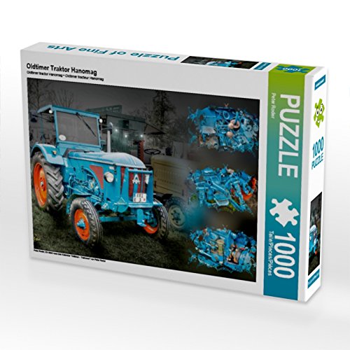 CALVENDO Puzzle Oldtimer Traktor Hanomag 1000 Teile Puzzle quer | Lege-Größe cm Foto-Puzzle für glückliche Stunden von CALVENDO