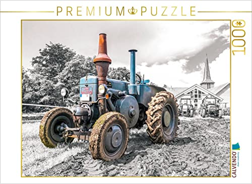 CALVENDO Puzzle Oldtimer Trecker Lanz Bulldog 1000 Teile Lege-Größe 64 x 48 cm Foto-Puzzle Bild von Andrea Dreegmeyer von CALVENDO