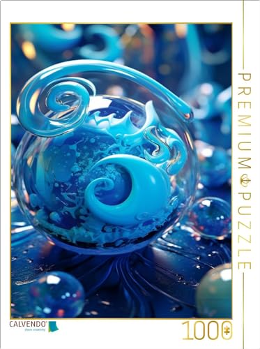 CALVENDO Puzzle Organische Form aus Glas wie EIN Blauer Ball | 1000 Teile Lege-Größe 64 x 48 cm Foto-Puzzle für glückliche Stunden CALVENDO Puzzle Organische Form aus Glas wie EIN Blauer Ball | 1000 Teile Lege-Größe 64 x 48 cm Foto-Puzzle für glückliche Stunden von CALVENDO