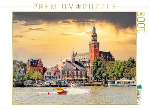 CALVENDO Puzzle Ostfriesland, Leer | Lege-Größe cm Foto-Puzzle für glückliche Stunden von CALVENDO