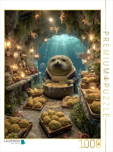 CALVENDO Puzzle Otter als Bäcker unter dem Meer | 1000 Teile Lege-Größe 48 x 64 cm Foto-Puzzle für glückliche Stunden CALVENDO Puzzle Otter als Bäcker unter dem Meer | 1000 Teile Lege-Größe 48 x 64 cm Foto-Puzzle für glückliche Stunden von CALVENDO